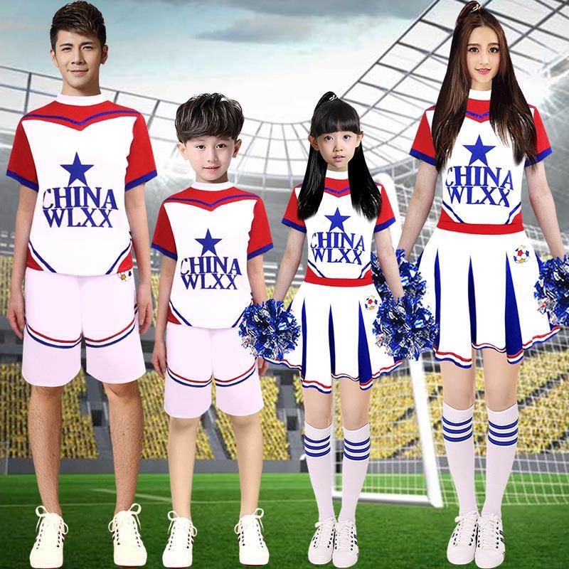 学生儿童成人啦啦队服装女啦啦操跳舞衣服男现代舞蹈表演出服套装