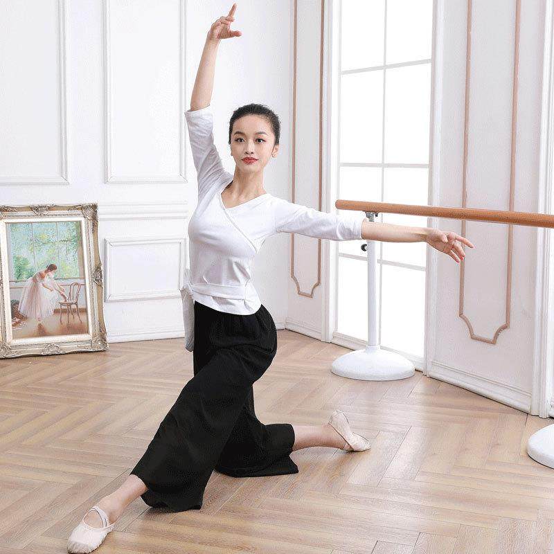 舞蹈服女雪纺阔腿裤古典舞演出服装民族舞基训服瑜伽服舞台风,运动/瑜伽/健身/球迷用品,广场舞套装,淘宝优惠券,粉丝福利购,淘宝优惠卷