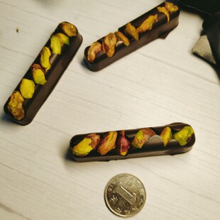 无蔗糖纯可可脂控糖生酮开心果黑巧克力小排块条(可选牛奶味)