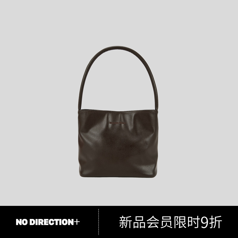 NO DIRECTION+ 复古腋下彩色皮质单肩包2535501908B34