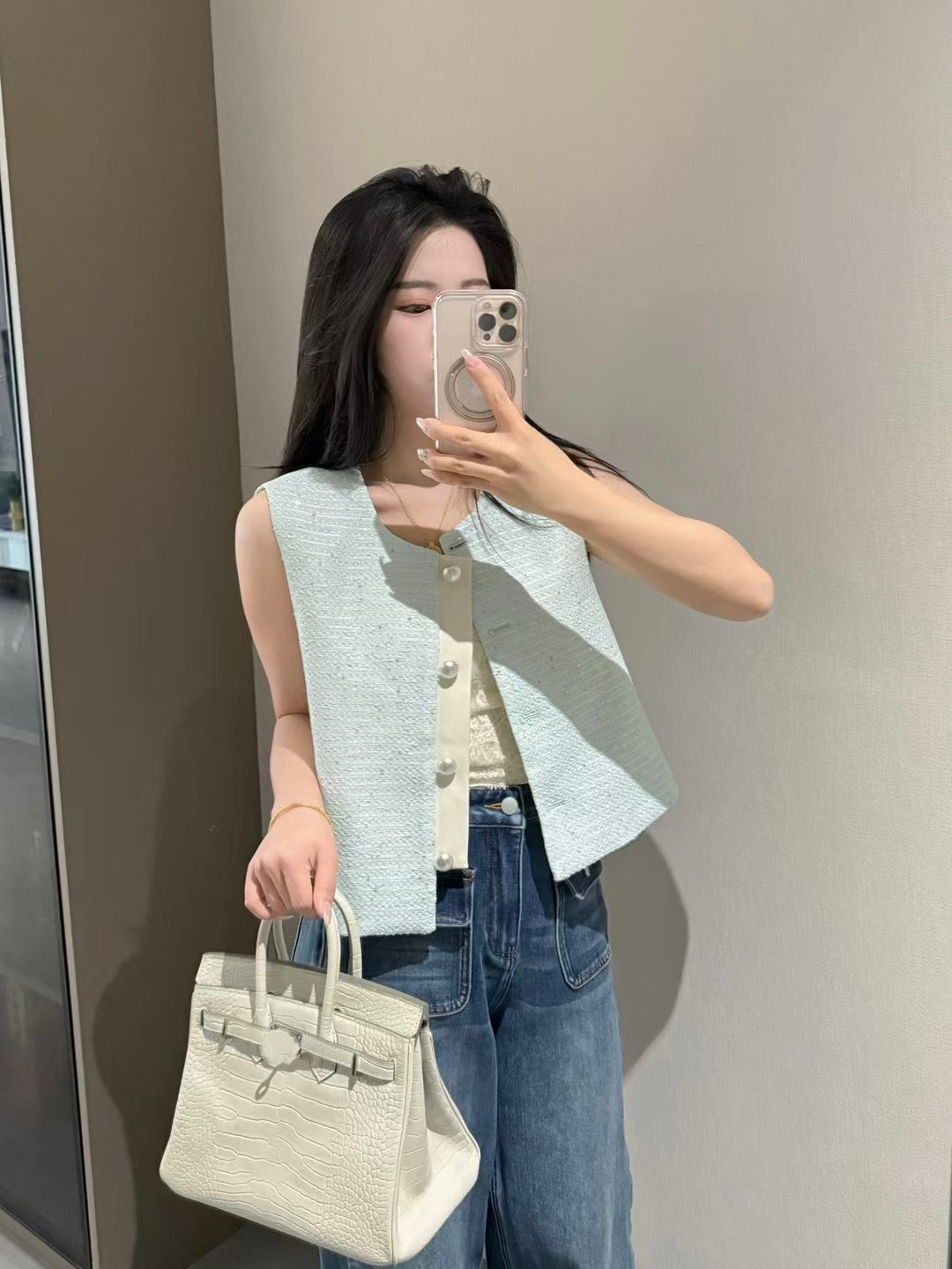 春夏小香风显瘦收腰百搭女马甲