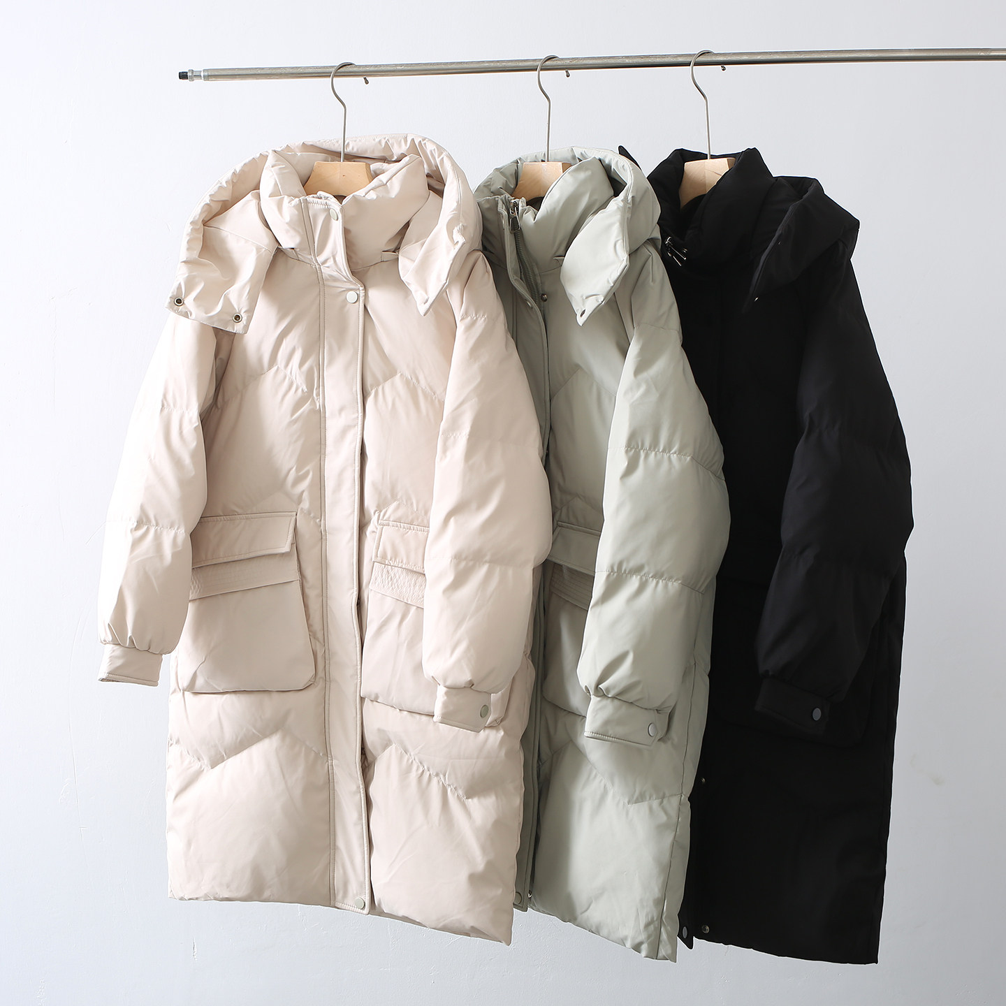 断码特价 品牌拆标尾货 高充绒中长款羽绒服女保暖防风厚款外套冬,女装/女士精品,羽绒服,淘宝优惠券,粉丝福利购,淘宝优惠卷