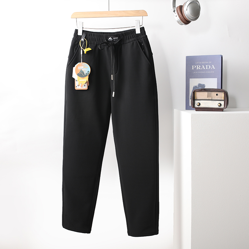 抗起球垂感 户外防风防水加绒加厚发热2025冬季保暖休闲裤男女款