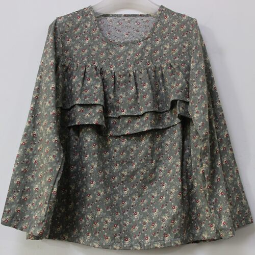睡衣家居服纯棉棉纱防凸点遮胸秋