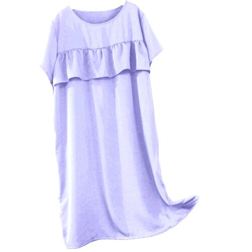 棉绸睡裙连衣裙丝戴尔真丝绵绸纯色防凸点防走光连衣裙家居服夏女