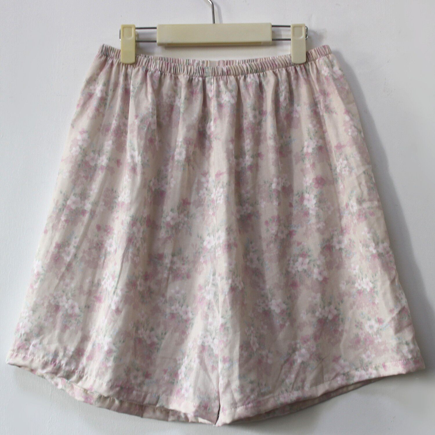双层棉纱短裤家居裤宽松纯棉纱布夏季透气柔软大码五分裤衩睡裤女