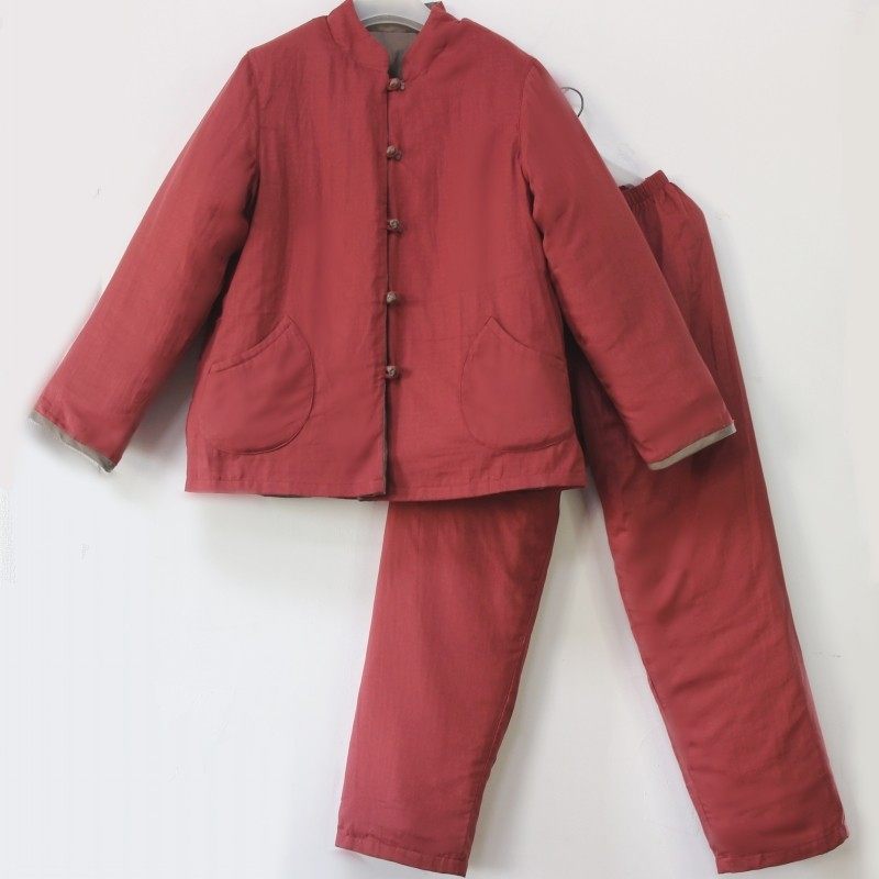 盘扣棉袄可拆卸内胆新疆棉花可脱里手工棉衣棉裤冬季女家居服套装,女士内衣/男士内衣/家居服,睡衣/家居服套装,淘宝优惠券,粉丝福利购,淘宝优惠卷