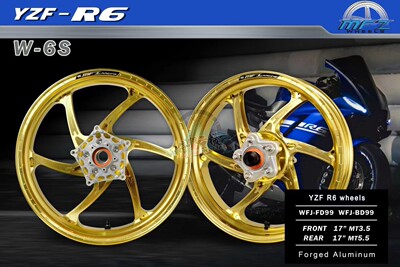 R6改装MFZ锻造轮毂铝合金轻量化