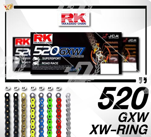 rk日本竞技彩色系列改装油封链条