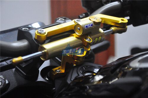 海魄HYPERPRO 适用本田CB650R 改装方向阻尼防甩头 钛尺底座支架
