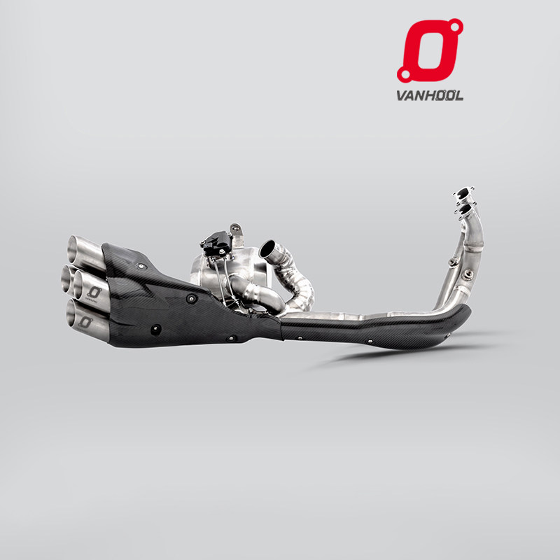 VANHOOL万虎 适用杜卡迪大魔鬼Diavel V4 改装阀门钛合金排气管