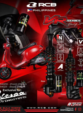 RCB RACINGBOY 适用VESPA冲刺春天150  改装后减震避震器气瓶阻尼