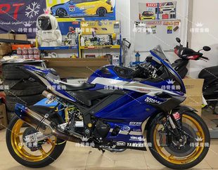 雅马哈YZF R3 MT03改装刹车 前后布雷博卡钳油管上泵全浮动刹车盘