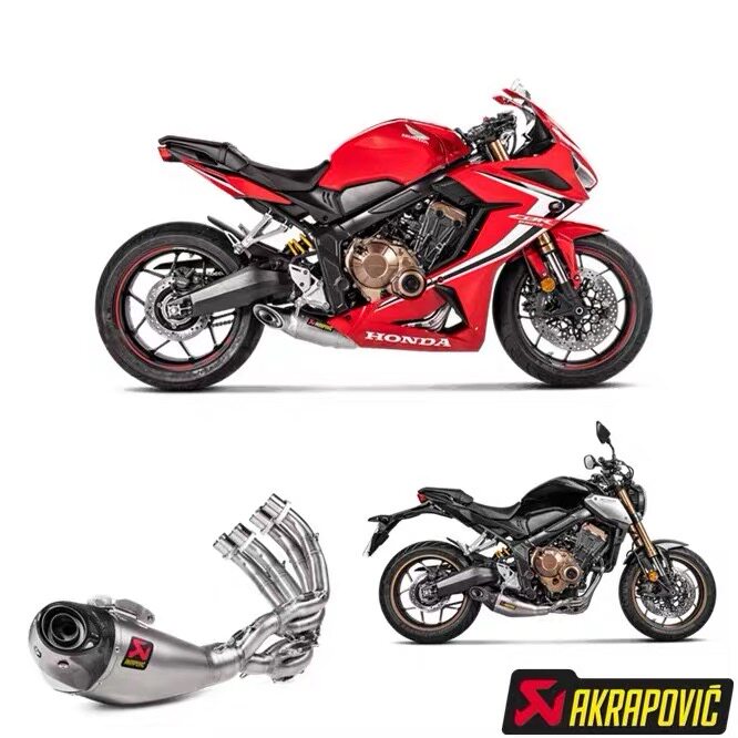 现货 天蝎akrapovic适用本田cb/cbr650r改装钛合金排气管尾段全段