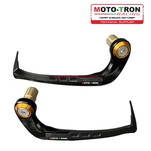 MOTOTRON 改装GPR牛角拉杆护手护弓风切加重铜制手把平衡端子17mm
