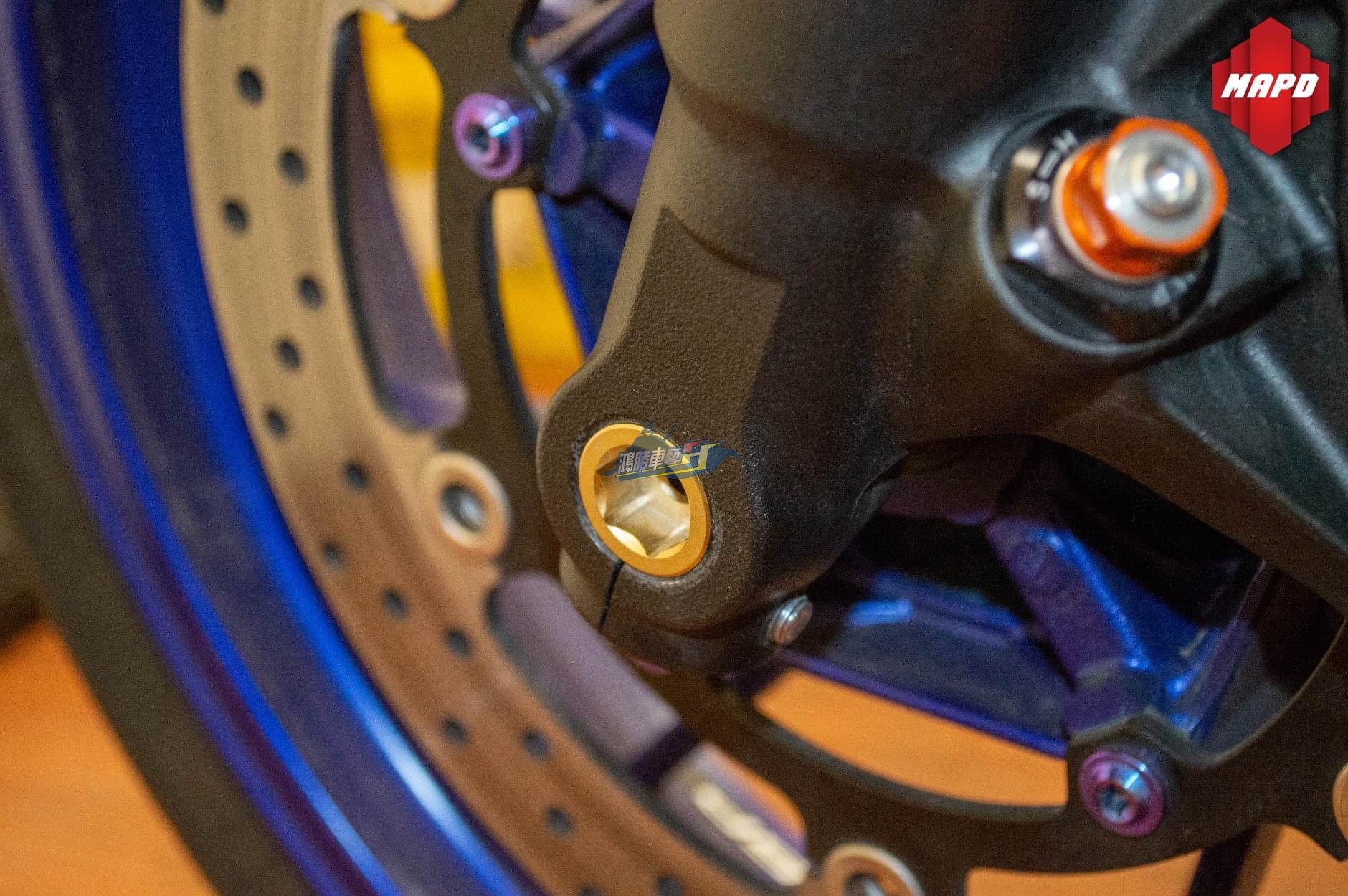 台湾MAPD雅马哈MT09轮轴锻造