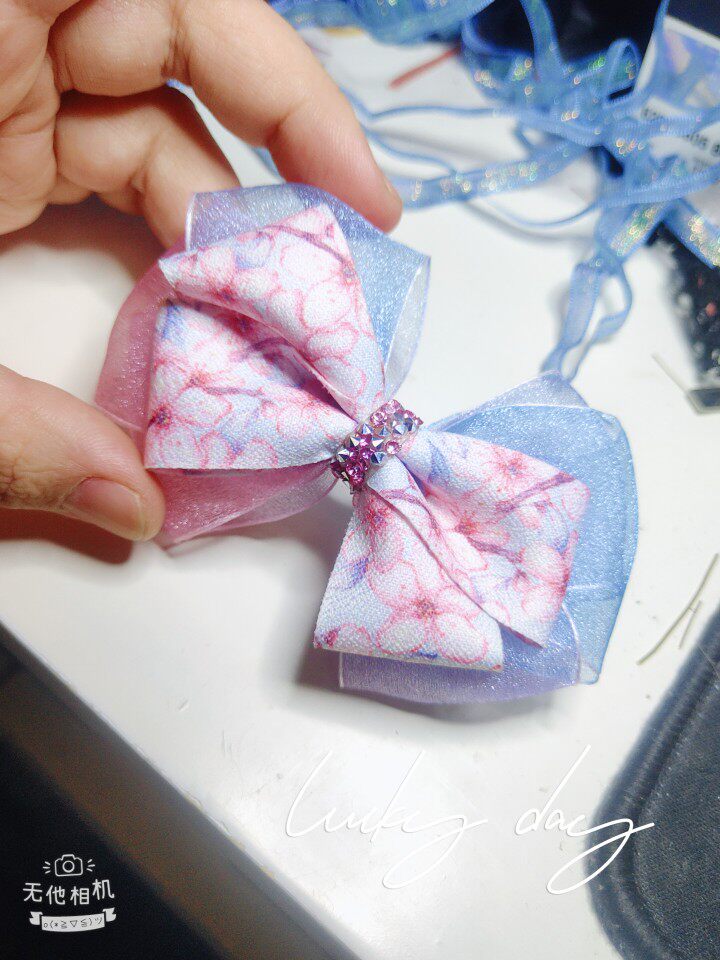 樱花幻彩发夹女童发饰春款