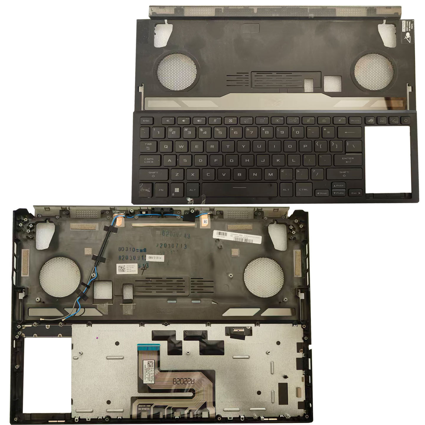 适用于AUSU/华硕 ROG 冰刃6 双屏GX650 GX650P 键盘带C壳一体总成