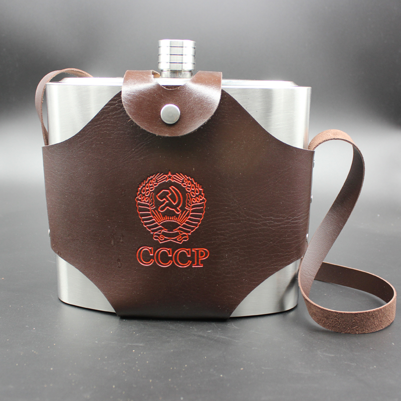 88盎司加厚大号不锈钢酒壶便携户外随身酒瓶5斤俄罗斯酒具旅行男