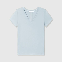 【Дымчато-синий】Маленький V-образный вырез