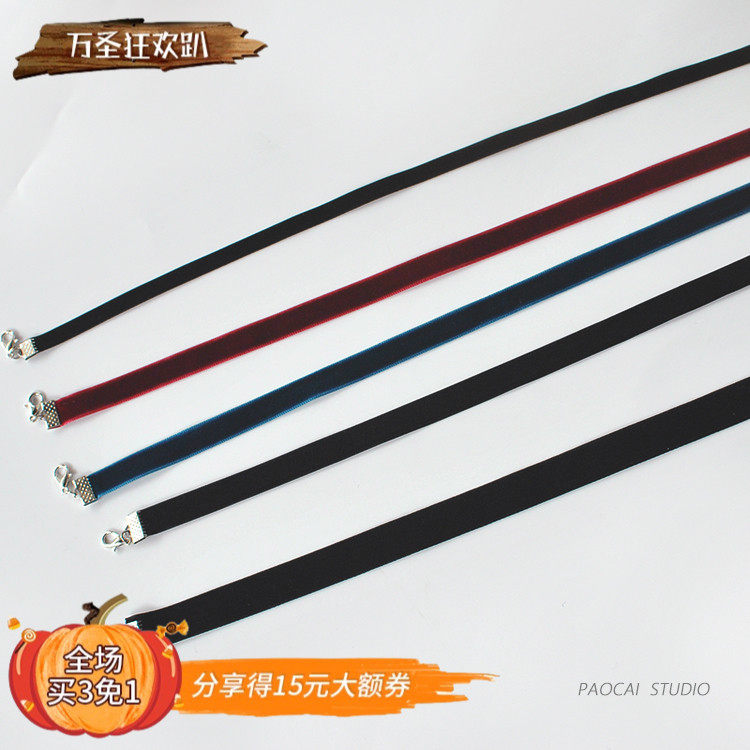 基础百搭款！手工绒带项圈复古韩国锁骨链女简约短款颈带项链饰品在类目 饰品/流行首饰/时尚饰品新, 项链中 - 来自Buy2taobao.com提供专业的淘宝代购服务