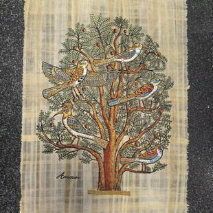 埃及莎草纸画埃及草纸画埃及画40X30