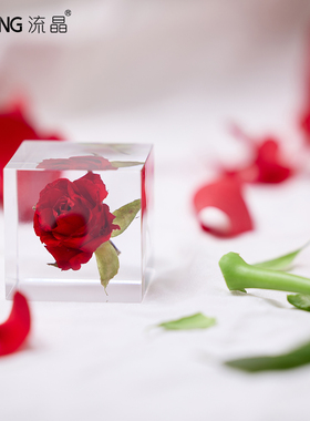 NEWKNG流晶情人节红玫瑰礼物摆件