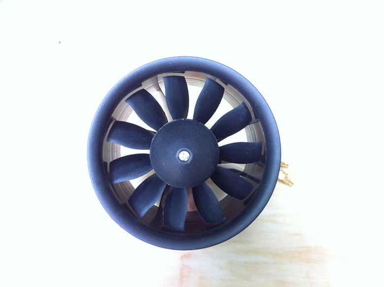 航模EDF 固定翼 64涵道12叶风扇2627-3200KV 3S/11.1V无刷电机