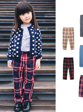 Toulejour童装 春秋款复古学院风空调裤哈伦裤防蚊裤打底裤校裤