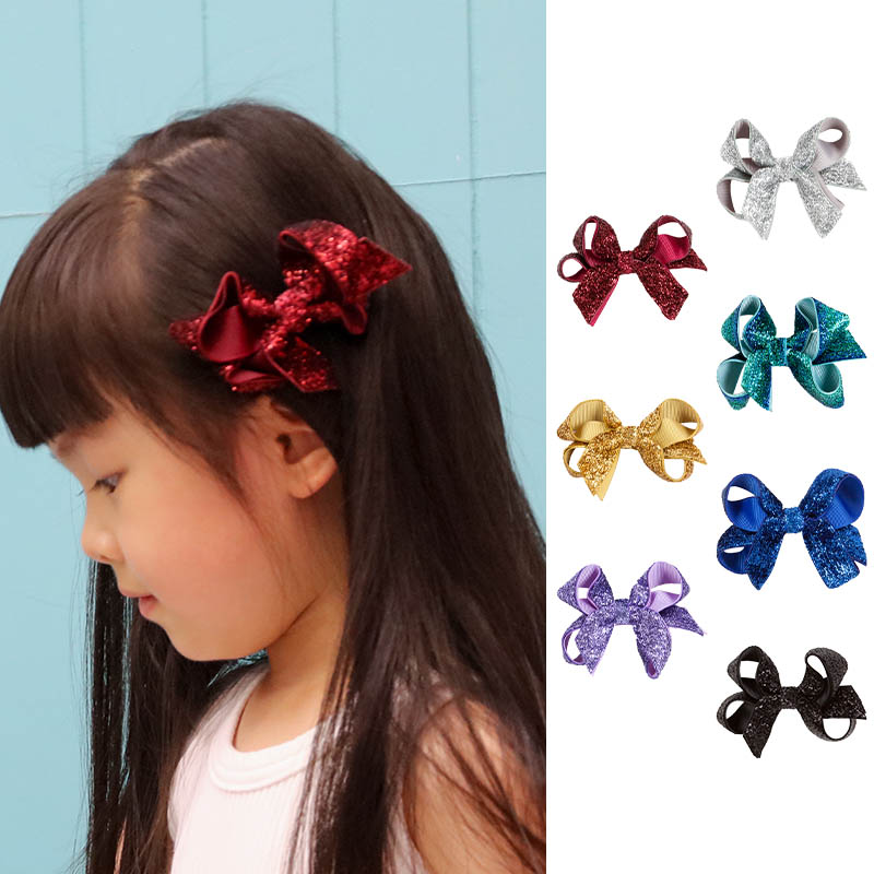 Toulejour晶莹闪亮蝴蝶结发夹