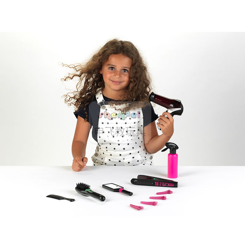 美发套盒德国klein幼儿早教儿童角色扮演过家家女孩梳妆仿真玩具