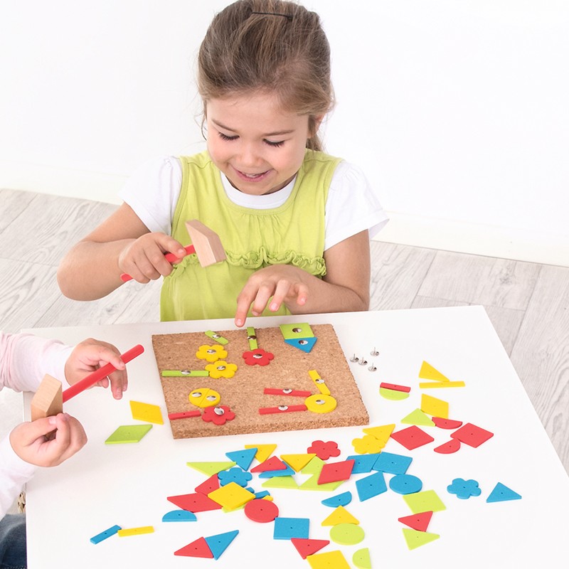 贝乐多锤子小画匠趣味拼图木制