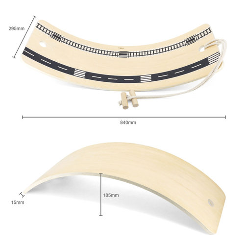 跷跷板儿童室内感统训练器平衡板宝宝运动前庭专注力弯曲玩具VIGA