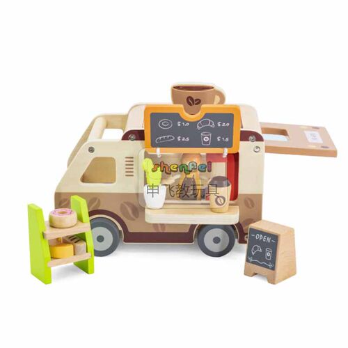 VIGA工程车火车交通工具木质玩具