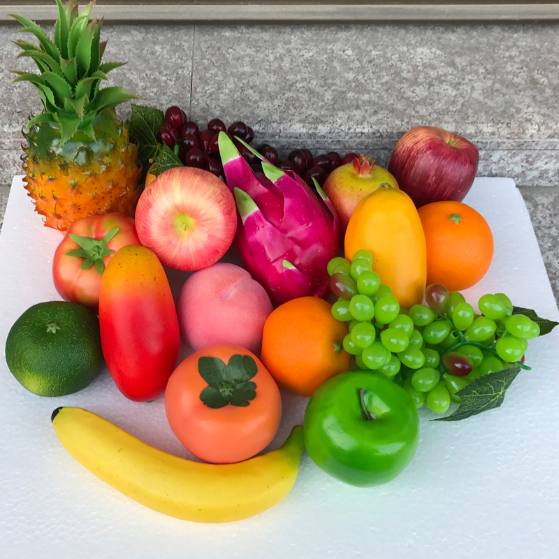 仿真水果蔬菜海鲜泡沫模型拍摄