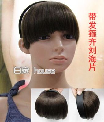 发箍式逼真隐形哑光假刘海
