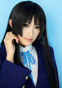 cosplay假发 地狱少女 阎魔爱/庚夕子/三齐头 侑子 黑色1米直发