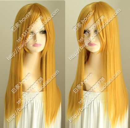贵金色长直假发 金黄色70CM/收脸加厚/东方 八云紫 cosplay假发