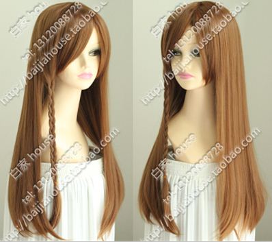 最终幻想/ff零式/Deuce二点蒂斯/棕色70厘米加厚长直发/cos假发