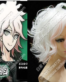 弹丸论破/弹丸轮舞2 狛枝凪斗COS假发 渐变色 造型款cosplay假发
