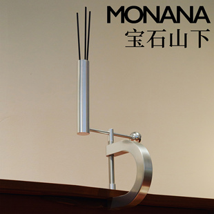 monana立刻花瓶扩香花器宝石山下lic不锈钢插花造型花卉仿真花