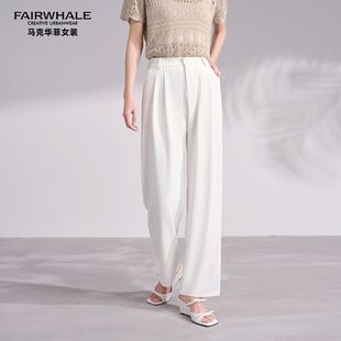 百搭女F42037A014 时尚 「高腰长裤 」马克华菲休闲裤