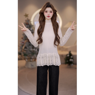 气质上衣 马克华菲半高领设计感小衫 F61003A994 露露酱NN