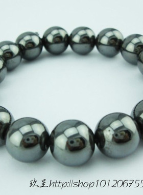 磁性黑胆石串珠饰品抗疲劳磁石