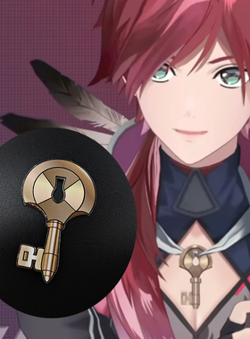 劳伦·伊罗斯cos项链配饰钥匙吊坠发饰彩虹社虚拟vtuber