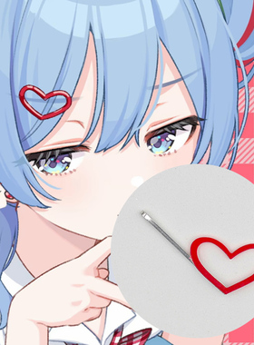 Cherry Pop初音爱心发夹Hatsune Miku耳夹DECO27樱桃耳坠道具