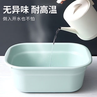 加厚洗菜长方形塑料盆洗碗筐家用厨房加深水槽盆透明沥水篮水果盆