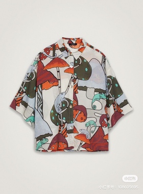 葡萄牙红牌PARFOIS高支全天丝印花短袖衬衣