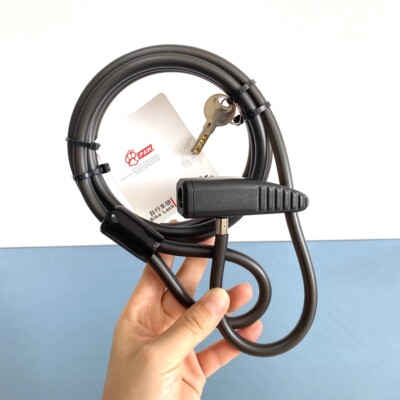 便携式加长单车钢丝绳锁