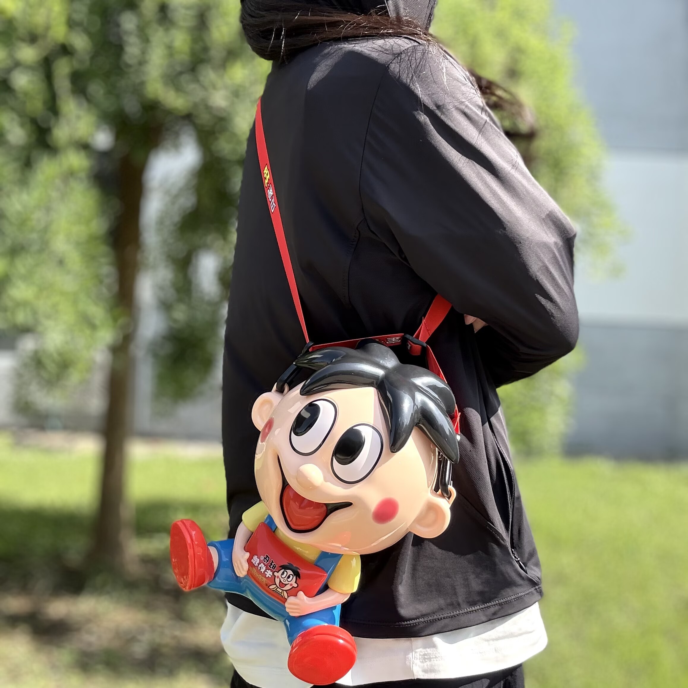 旺仔宝贝造型存钱罐斜跨可爱